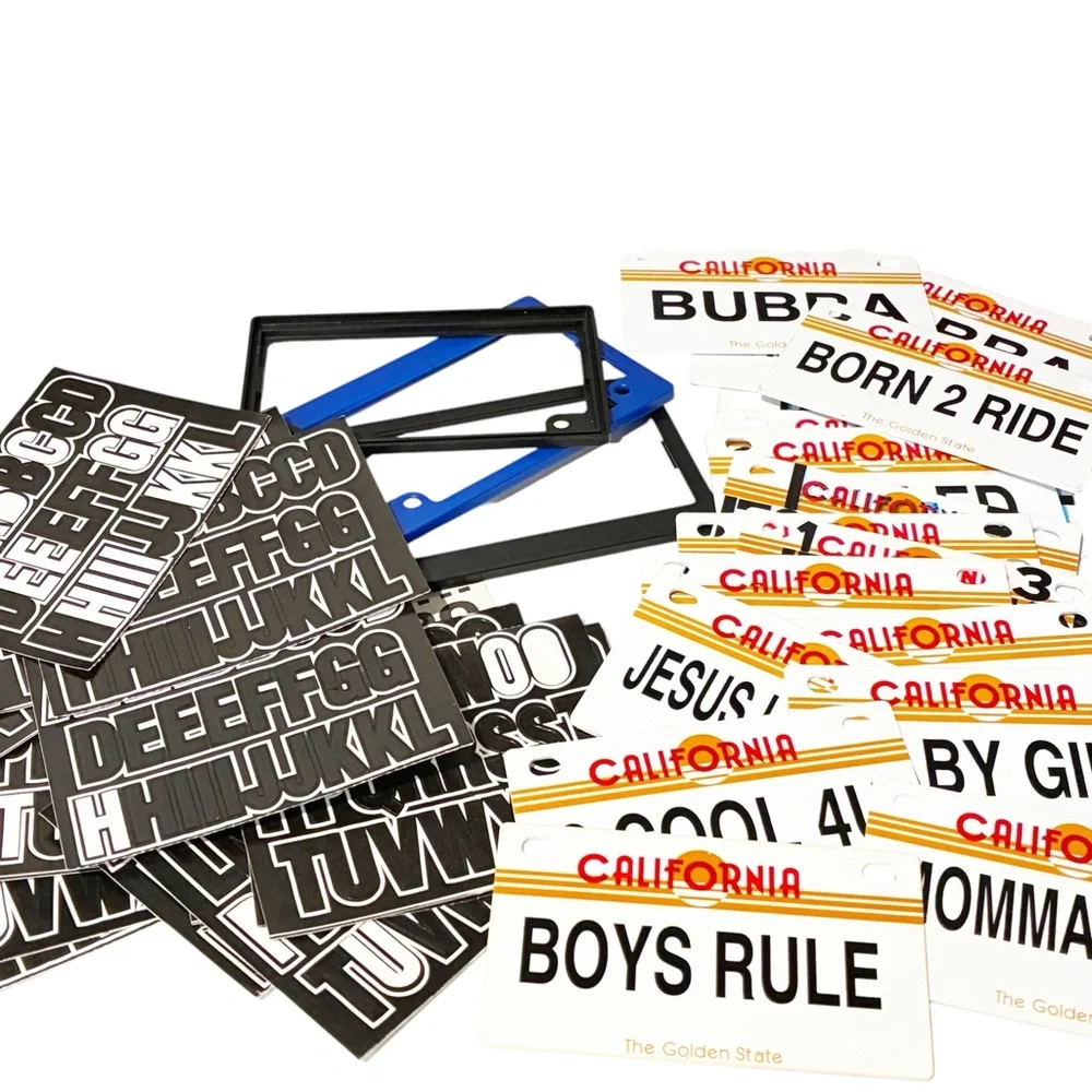 Vintage Personalized California License Plates Lot Y2K